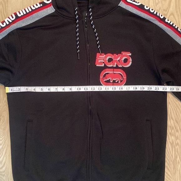 Y2K Streetwear Zip Hoodie Large NWT Ecko Logo Tape 2000s Hip-Hop - Picture 9 of 14